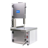 Mini Serra Fita Elétrica De Bancada Corta Carne Com Osso Doméstica Cricri Máquina De Serrar Cortar Pequena Portatil De Mesa Profissional Porta Inox Para Peixe Frango Bovinos Congelada Açougue