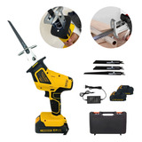 Mini Serra Poda Elétrica Portátil 21v Com 2 Baterias