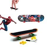 Mini Skate De Dedo Fingerboard Infantil Personalizados Com Acessórios  Homem Aranha 