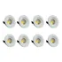 Mini Spot Led Dicróica 3w Redondo Branco Quente Kit 8