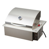 Mini Steak Churrasqueira Elétrica Embutir Inox Tampa 49x36cm