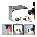 Mini Studio Box Cabine Fotográfico Led 24x24 Fotos Dobrável