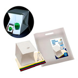 Mini Studio Cabine Box Fotográfico Fotos Dobrável Led 24x24 110v 220v