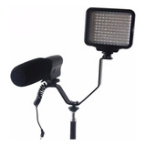 Mini Suporte Adaptador V 3 Sapatas Flash Microfone Led