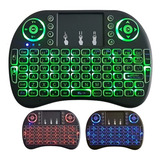 Mini Teclado Controle Sem Fio Para Smart Tv Tv Box Pc Cor Do Mouse Verde escuro Cor Do Teclado Preto