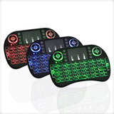 Mini Teclado Keyboard Sem Fio Wireless Iluminado Luz Led Box