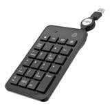 Mini Teclado Numérico Bright 0134 Usb C Cabo Retrátil Preto