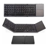 Mini Teclado Sem Fio Bluetooth Universal Dobrável Portátil