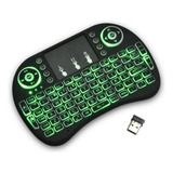 Mini Teclado Wireless Bluetooth Touchpad Sem Fio Iluminado
