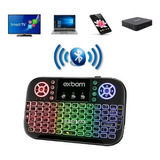 Mini Teclado Wireless Led Bluetooth Celular Tv Box Smart Tv