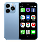 Mini Telefone Barato Android Xs15 Azul 3.0 Polegada