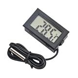 Mini Termômetro Digital Com Sonda Ideal Para Aquário Chocadeira E Freezer