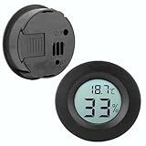 Mini Termômetro Digital LCD Higrômetro Medidor De Temperatura E Umidade Testador De Temperatura Interna Com Alta Precisão Disponível Em 6 Cores Vibrantes Preto 