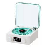Mini Toca discos De Vinil Bluetooth Retrô Luz Ambiente