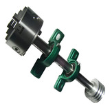 Mini Torno Com Placa 130mm Eixo Flange Polia