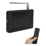 Mini Tv Digital Portátil Fm De Recarga De 5 Polegadas 800 4
