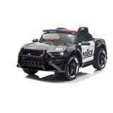 Mini Veículo Carrinho Infantil Motorizado Elétrico Policia Cor Preto E Branco
