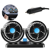 Mini Ventilador Carro Automotivo Portatil 12v Ponta Material Das Pás Plástico Cor Das Pás Preto Cor Da Estrutura Preto Diâmetro 12 Cm Voltagem 12v