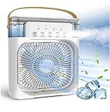 Mini Ventilador Climatizador De Ar Com Reservatorio Para Agua Branco 