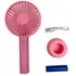 Mini Ventilador De Mão Portátil Recarregável Para Extensão Cor Rosa