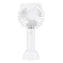 Mini Ventilador De Mão Portátil Recarregável Três Velocidade Cor Branco
