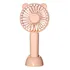 Mini Ventilador De Mão Portátil Recarregável Três Velocidade Cor Rosa-pálido