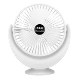 Mini Ventilador De Mesa Usb Giratório De 360 Recarregável