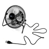 Mini Ventilador De Mesa Usb Portátil Ferro Silencioso Not Pc Cor Da Estrutura Preto Cor Das Pás Preto Diâmetro 22 Cm Frequência 0 Material Das Pás Metal Quantidade De Pás 3 110v 220v