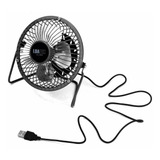 Mini Ventilador De Mesa Usb Portátil Ferro Silencioso Not