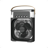 Mini Ventilador Portátil Climatizador Umidificador Com Luz Led Usb Marca Genérica