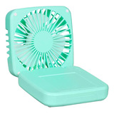 Mini Ventilador Portátil Com Espelho E Suporte Usb Recarreg