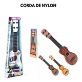 Mini Violão Acústico Infantil Cordas Aço Brinquedo Criança