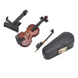 Mini Violino Modelo Instrumento Musical Em Miniatura Brinque