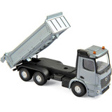 Miniatua Caminhão Caçamba 1 64 Mercedes Bens Arcos Norev Cor Cinza
