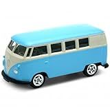 Miniatura - 1-64-1963 Volkswagen T1 Bus Kombi Azul - California Minis - Welly