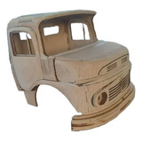 Miniatura 1 14 Da Cabine Do Caminhão Mercedes 1113 em Mdf 