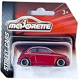 Miniatura - 1:64 - Fiat 500 Vermelho - Street Cars - Majorette