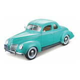 Miniatura 1939 Ford Deluxe - Verde - 1:18
