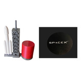 Miniatura 3d Falcon Heavy Porta Copos Space X