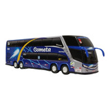 Miniatura Ônibus Cometa Dd 4 Eixos Azul 30cm Frete Grátis