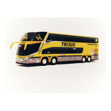 Miniatura Ônibus Itapemirim Tribuss 4 Eixos G7 Dd 30 Cm. Ama