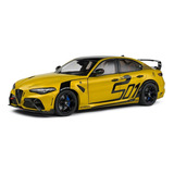 Miniatura Alfa Romeo Giulia Gta m Nagemaakt 2022 Amarelo 1 18 Solido