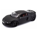 Miniatura Audi R8 Gt Preto Fosco 31395 1 18 Maisto