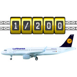 Miniatura Avião Airbus A320 200 Lufthansa D aizp 1 200 leia