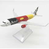 Miniatura Avião Azul Disney Mickey Airbus A320 Metal 16cm