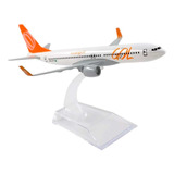 Miniatura Avião Comercial Boeing 737 Gol Decorativo Coleção