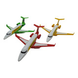 Miniatura Avião De Brinquedo Jatinho Recolhe