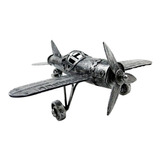 Miniatura Avião De Metal Preto De