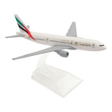 Miniatura Avião Emirates B777 Metal 16cm Colecionador