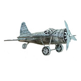 Miniatura Avião Segunda Guerra Mundial De Metal Hf024